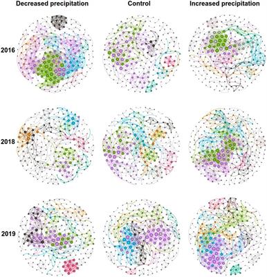 Decreased precipitation reduced the complexity and stability of bacterial co-occurrence patterns in a semiarid grassland